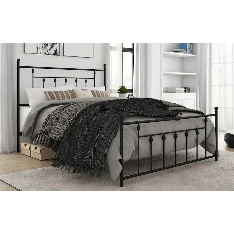 Melia Metal Bed Frame with Platform Design 7