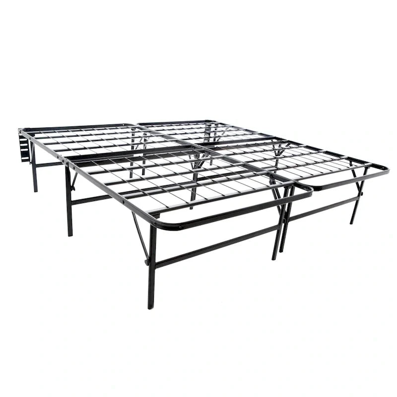 Brookside Foldable Full-Size Platform Bed Frame with Integrated Box Spring 1