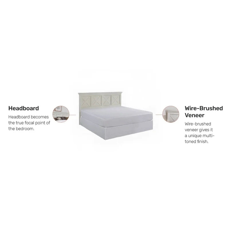 Homestyles Off-White Seaside Lodge King Headboard 3