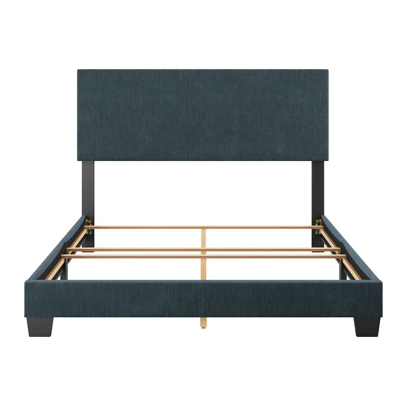 Nova Contemporary Queen Bed with Upholstered Design – Box Spring Needed 7