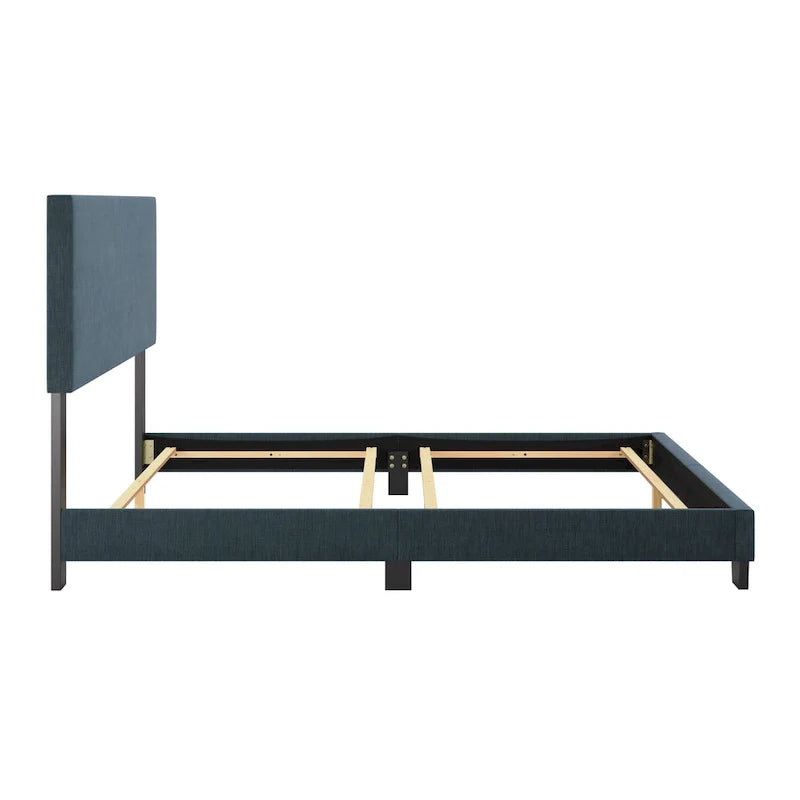 Nova Contemporary Queen Bed with Upholstered Design – Box Spring Needed 10