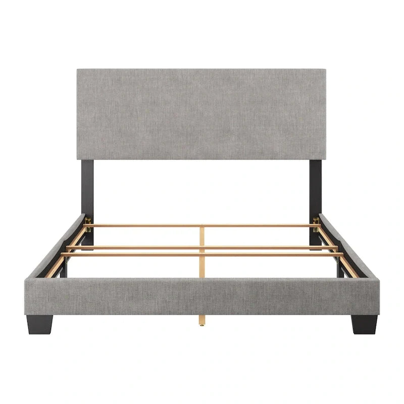 Nova Contemporary Queen Bed with Upholstered Design – Box Spring Needed 15