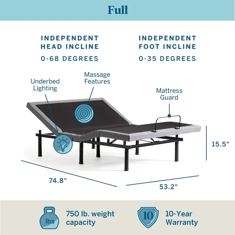 Lucid Premium Adjustable Bed Frame 17