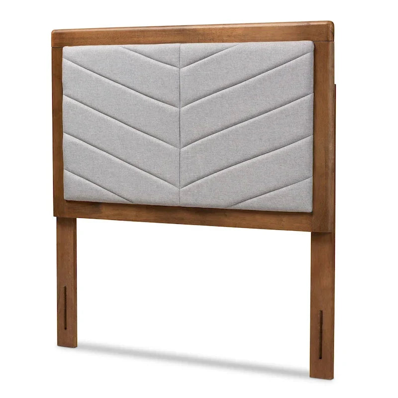 Iden Twin Headboard in Grey - Modern and Contemporary Fabric and Wood Design 9