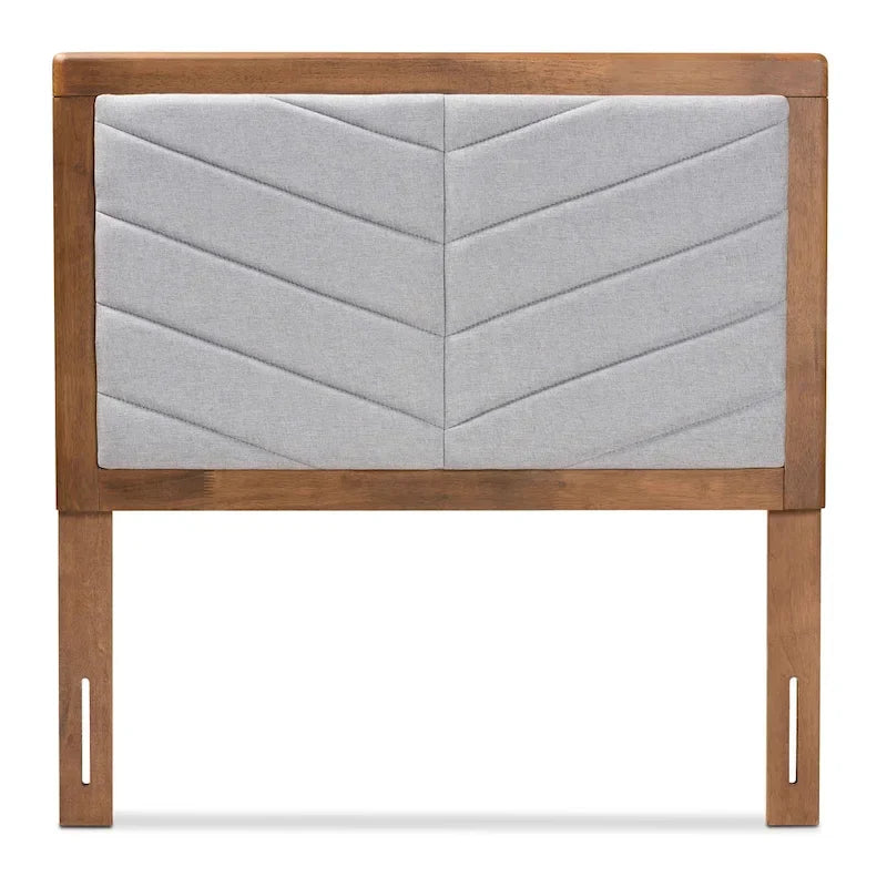 Iden Twin Headboard in Grey - Modern and Contemporary Fabric and Wood Design 3