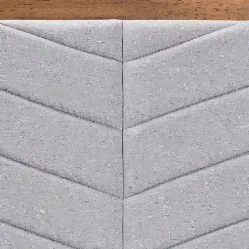 Iden Twin Headboard in Grey - Modern and Contemporary Fabric and Wood Design 4