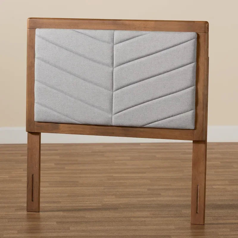 Iden Twin Headboard in Grey - Modern and Contemporary Fabric and Wood Design 6