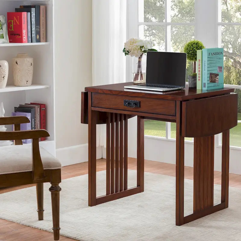 Leick Home Mission Style Writing and Computer Desk 22