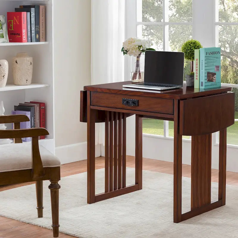 Leick Home Mission Style Writing and Computer Desk 2