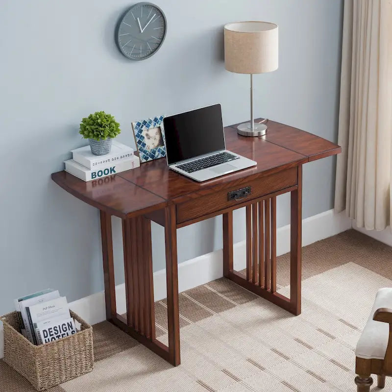 Leick Home Mission Style Writing and Computer Desk 5