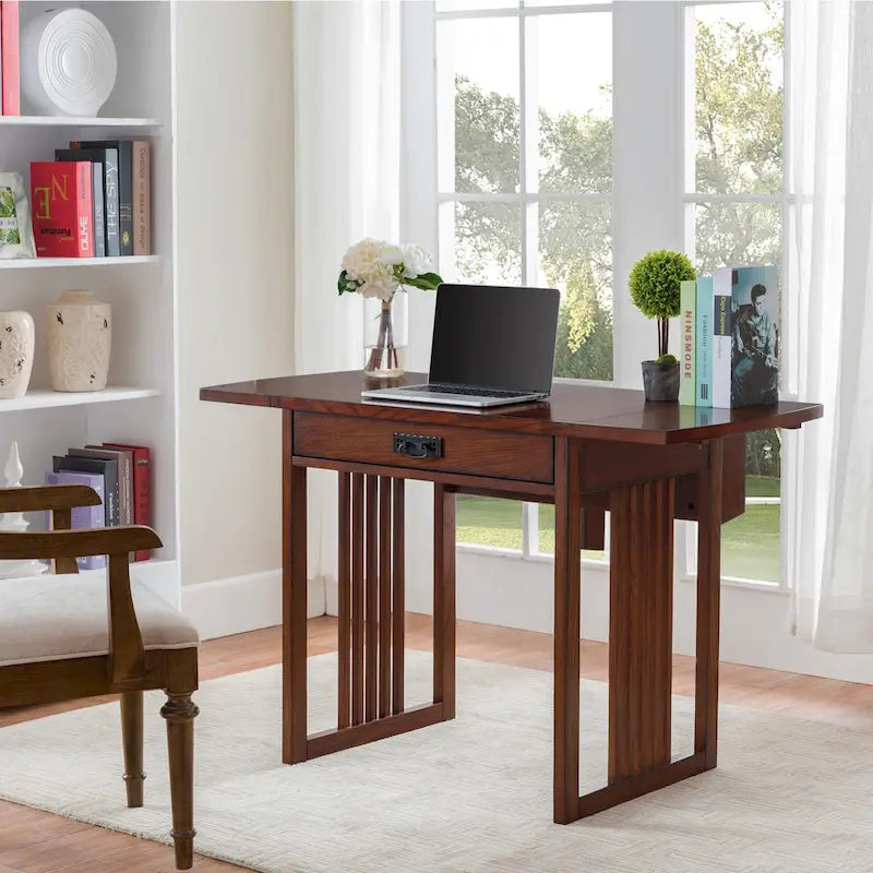 Leick Home Mission Style Writing and Computer Desk 7