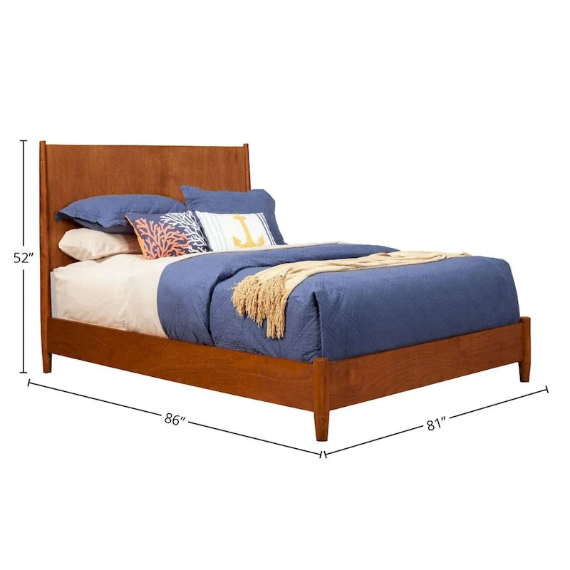 Carson Carrington Grenivik Mid-Century Modern Bed with Panel Design 8