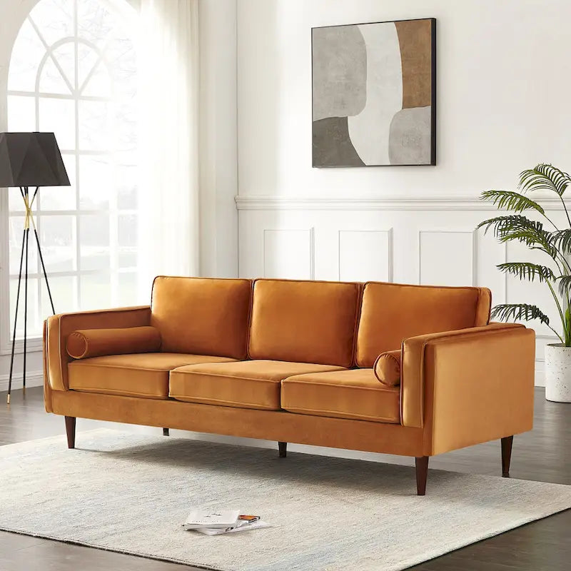 Lavinia Mid-Century Modern Sofa for Living Room - Dimensions: 33 x 88 x 34 inches 18