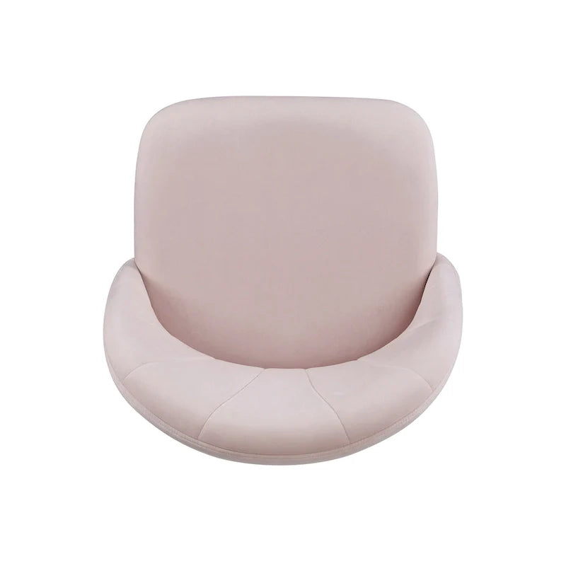 Curved Velvet Swivel Desk Chair - Aubrie Collection 27