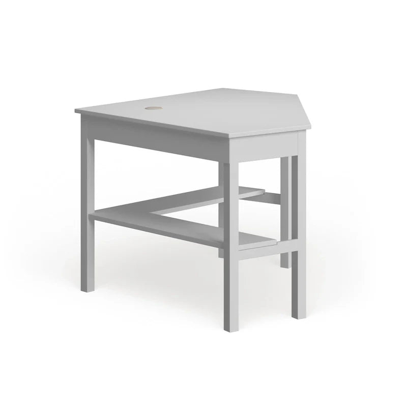 SEI Furniture Crescent Corner Desk in White Birch 4