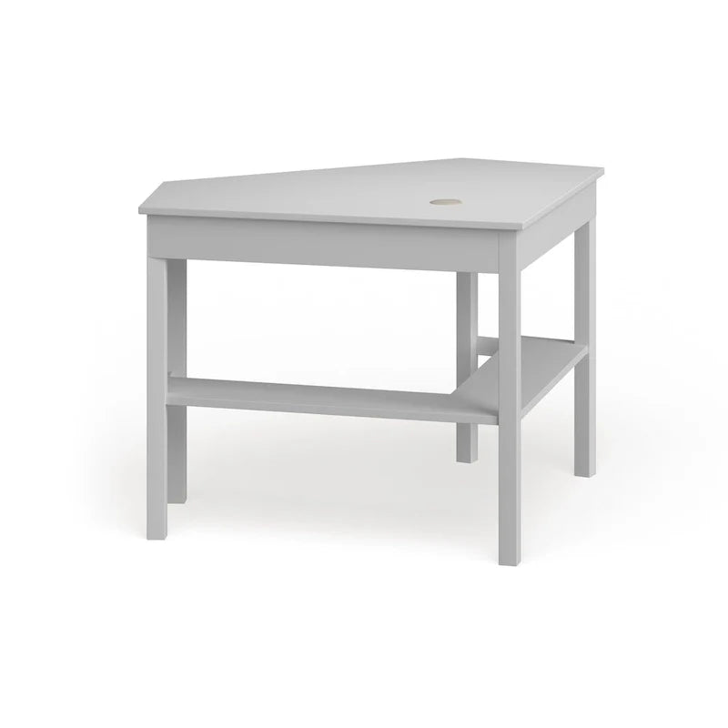 SEI Furniture Crescent Corner Desk in White Birch 5