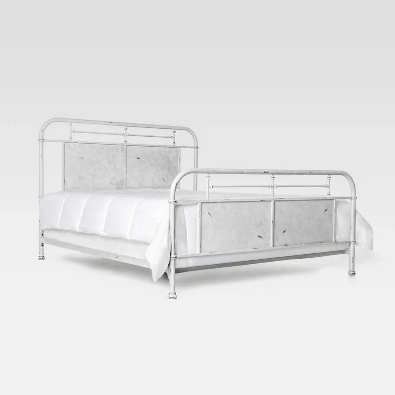 Furniture of America Industrial Metal Panel Bed with Support Legs 6