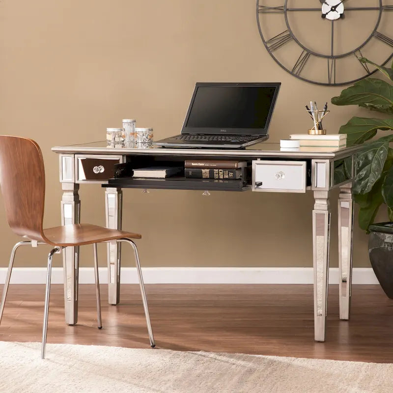 SEI Furniture Wheaton Glamorous Mirror Writing Desk 1