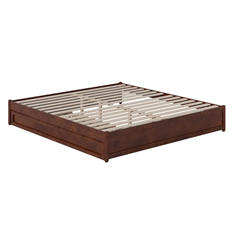 Barcelona Twin XL Trundle Panel Bed with Platform Design 15