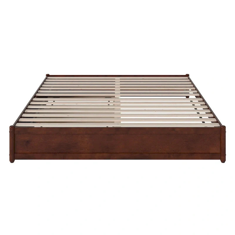 Barcelona Twin XL Trundle Panel Bed with Platform Design 16