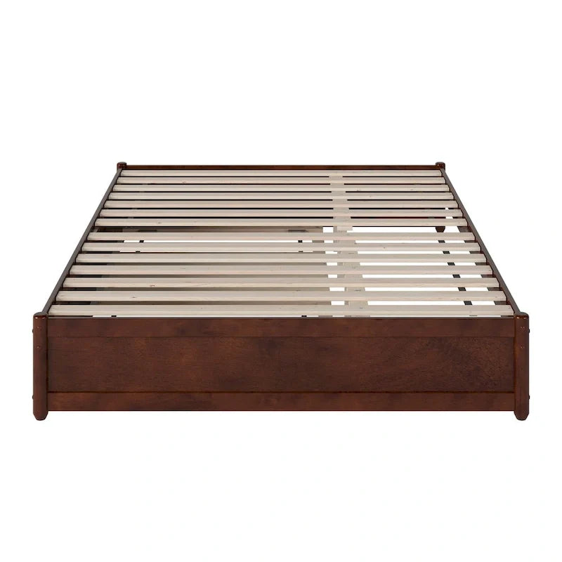 Barcelona Twin XL Trundle Panel Bed with Platform Design 28