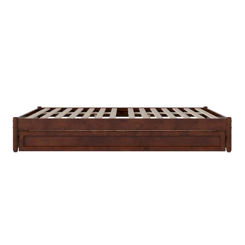 Barcelona Twin XL Trundle Panel Bed with Platform Design 29