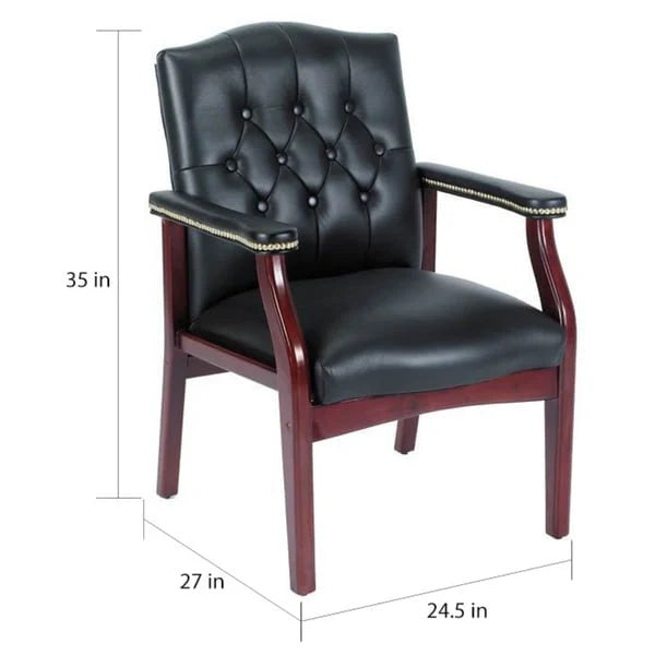 Classic Black Guest Chair by Boss 3