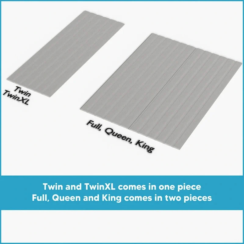0.75-Inch Vertical Heavy-Duty Wooden Mattress Support Slats with Cover 6