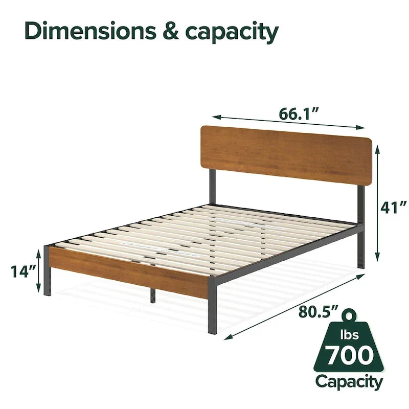 ZINUS Priage Black Metal Platform Bed Frame 11