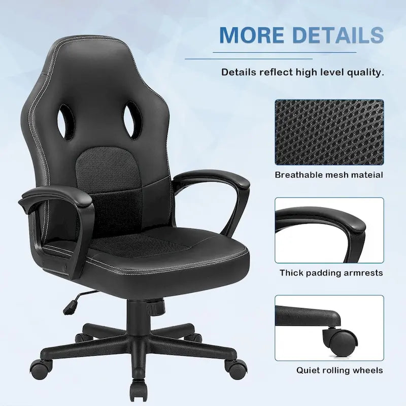 Homall Ergonomic High-Back Leather Gaming and Office Chair 6