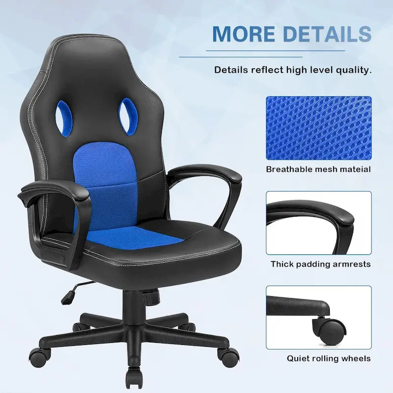 Homall Ergonomic High-Back Leather Gaming and Office Chair 10