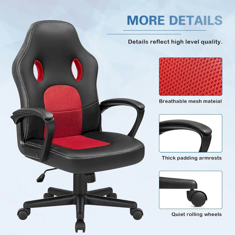 Homall Ergonomic High-Back Leather Gaming and Office Chair 16