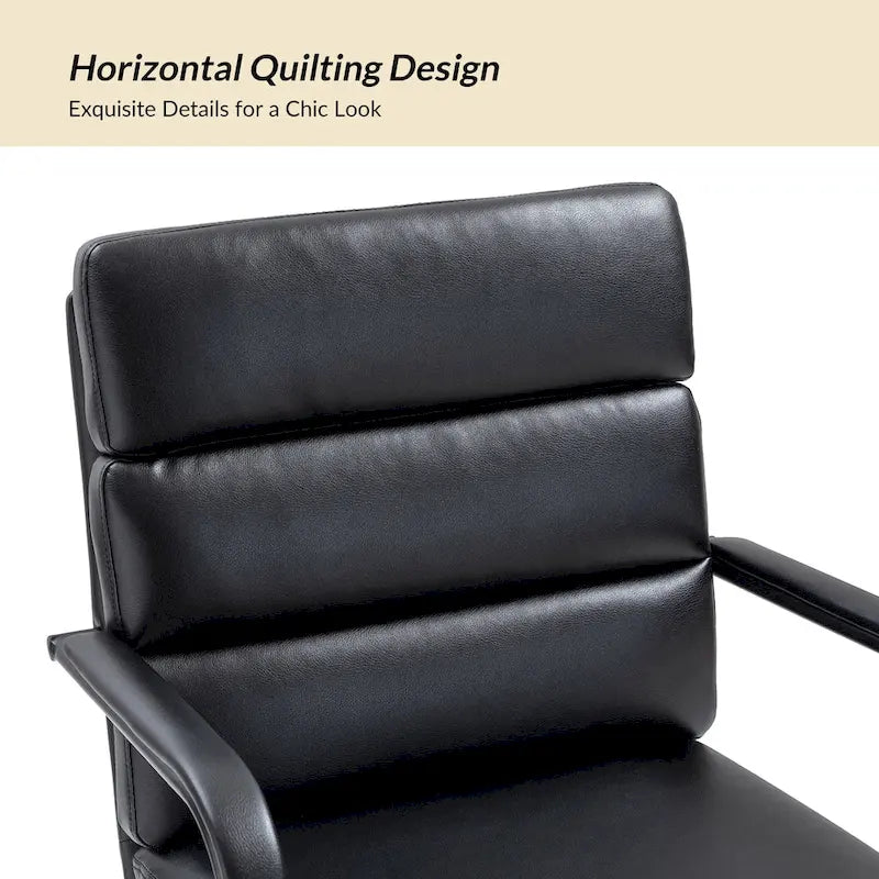 Joseph Contemporary Faux Leather Task Chair with Tilt Lock and Center Tilt by HULALA HOME 8