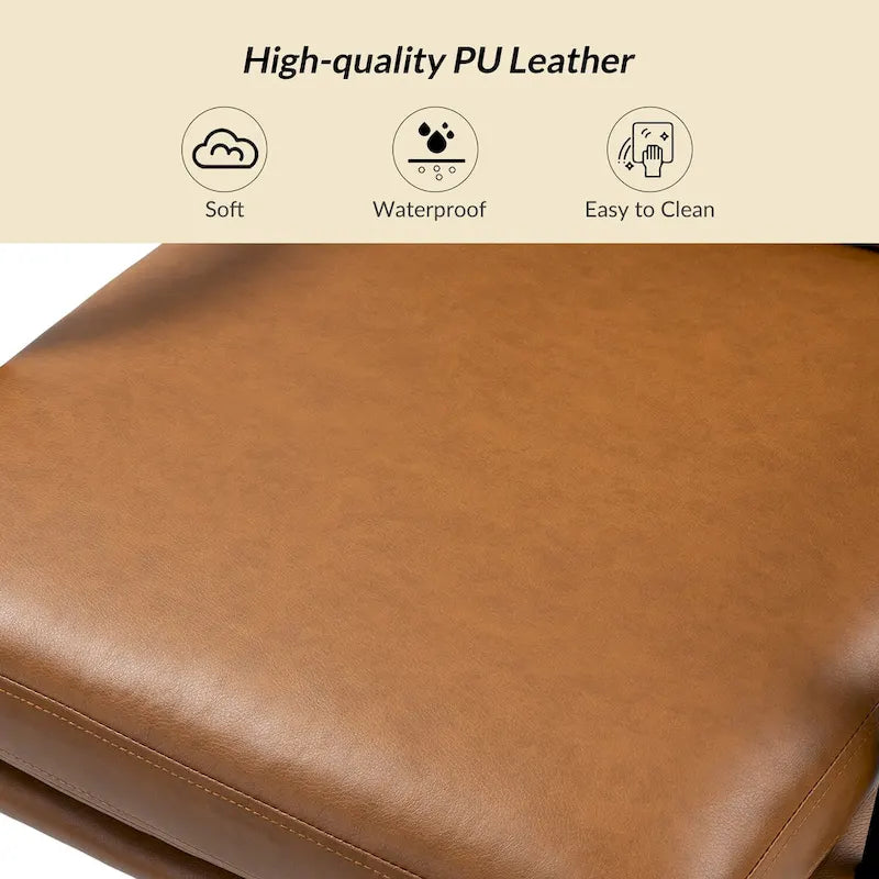 Joseph Contemporary Faux Leather Task Chair with Tilt Lock and Center Tilt by HULALA HOME 16