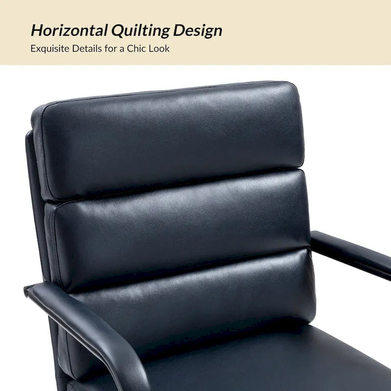 Joseph Contemporary Faux Leather Task Chair with Tilt Lock and Center Tilt by HULALA HOME 24