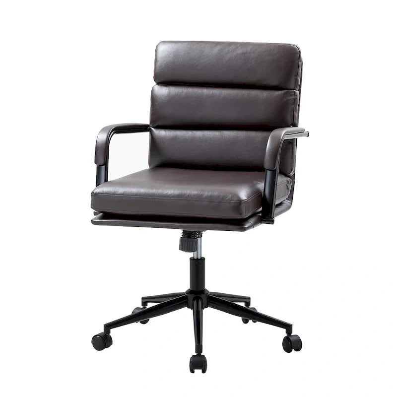 Joseph Contemporary Faux Leather Task Chair with Tilt Lock and Center Tilt by HULALA HOME 30