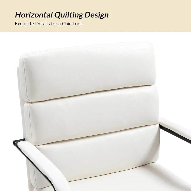 Joseph Contemporary Faux Leather Task Chair with Tilt Lock and Center Tilt by HULALA HOME 42