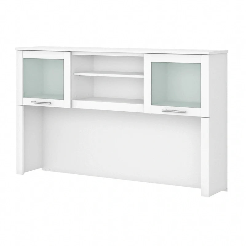 Bush Furniture Somerset Ash Gray 60-Inch Hutch for L-Shaped Desk - Dimensions: 59.09L x 12.50W x 35.69H 50