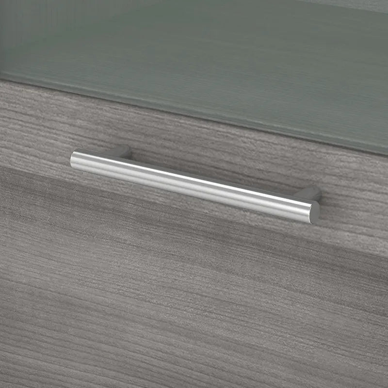 Bush Furniture Somerset Ash Gray 60-Inch Hutch for L-Shaped Desk - Dimensions: 59.09L x 12.50W x 35.69H 37