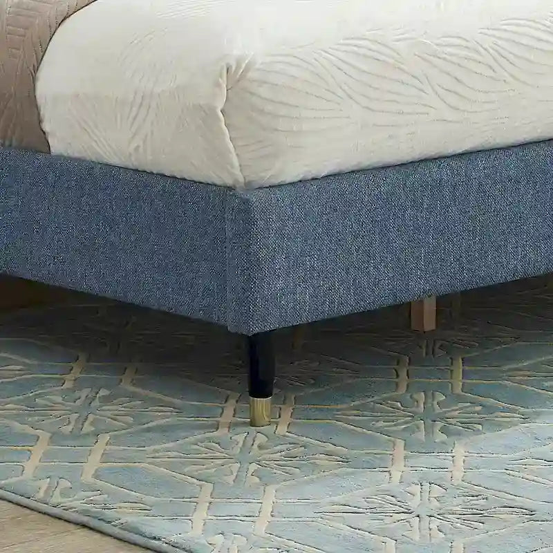 Roundhill Furniture Rozitta Upholstered Wingback Bed with Platform Design 24