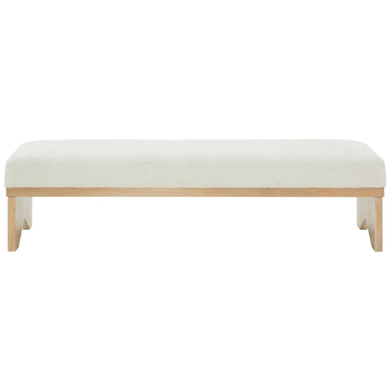 SAFAVIEH Couture Boris Mid-Century Modern Bench - Dimensions: 62.4" W x 19.7" D x 16.5" H 6