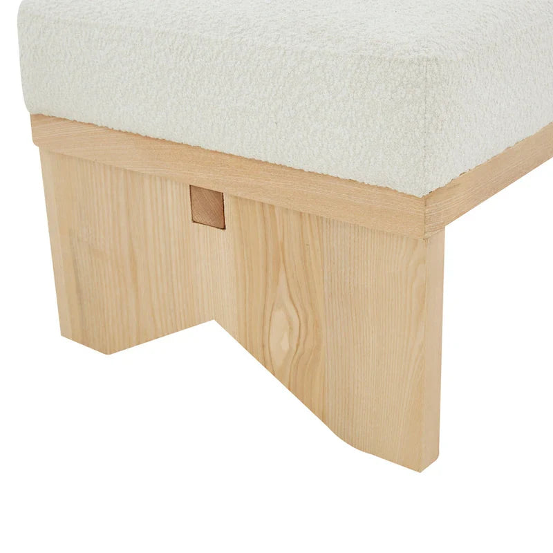 SAFAVIEH Couture Boris Mid-Century Modern Bench - Dimensions: 62.4" W x 19.7" D x 16.5" H 7
