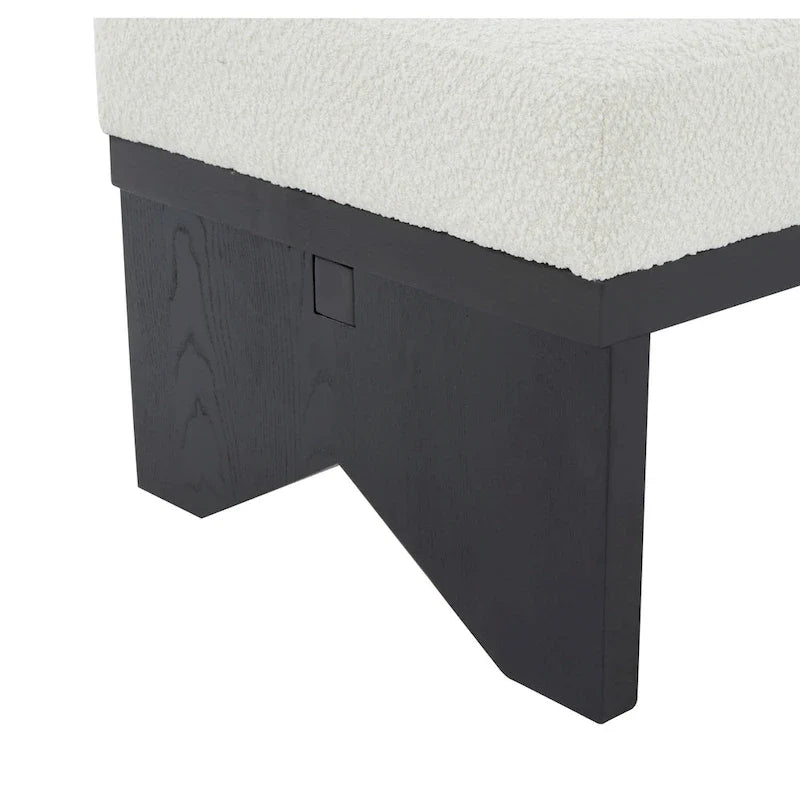 SAFAVIEH Couture Boris Mid-Century Modern Bench - Dimensions: 62.4" W x 19.7" D x 16.5" H 12