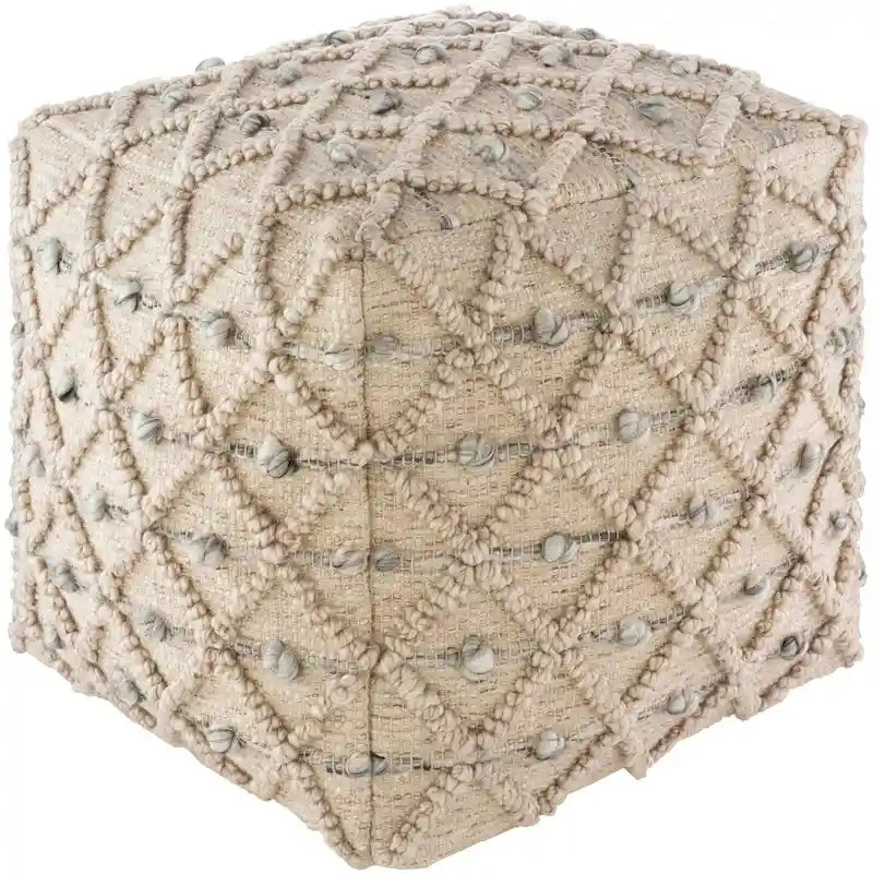Leslawa Farmhouse 18-Inch Cube Ottoman 1