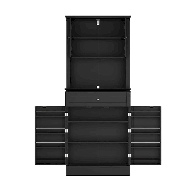Spacious Kitchen Cabinet with Microwave Space - 30W x 69.3H 17