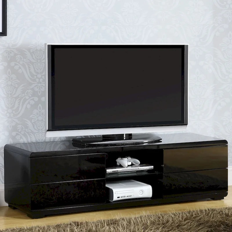 High Gloss Lacquer TV Stand with 4 Drawers 12