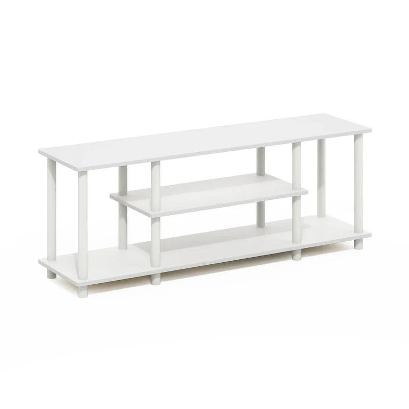 Furinno Turn-N-Tube Tool-Free 3D 3-Tier TV Stand for Entertainment 2