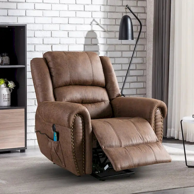 Comfortable Power Lift Recliner Chair with Breathable Fabric, Massage, Heat, and USB Charging Port 11