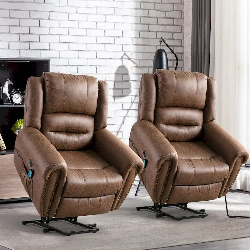 Comfortable Power Lift Recliner Chair with Breathable Fabric, Massage, Heat, and USB Charging Port 14