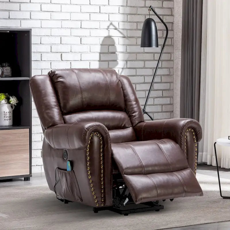 Comfortable Power Lift Recliner Chair with Breathable Fabric, Massage, Heat, and USB Charging Port 16